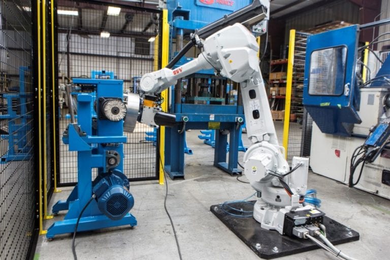 Robotic Lathe and Press Tending | MESH Automation