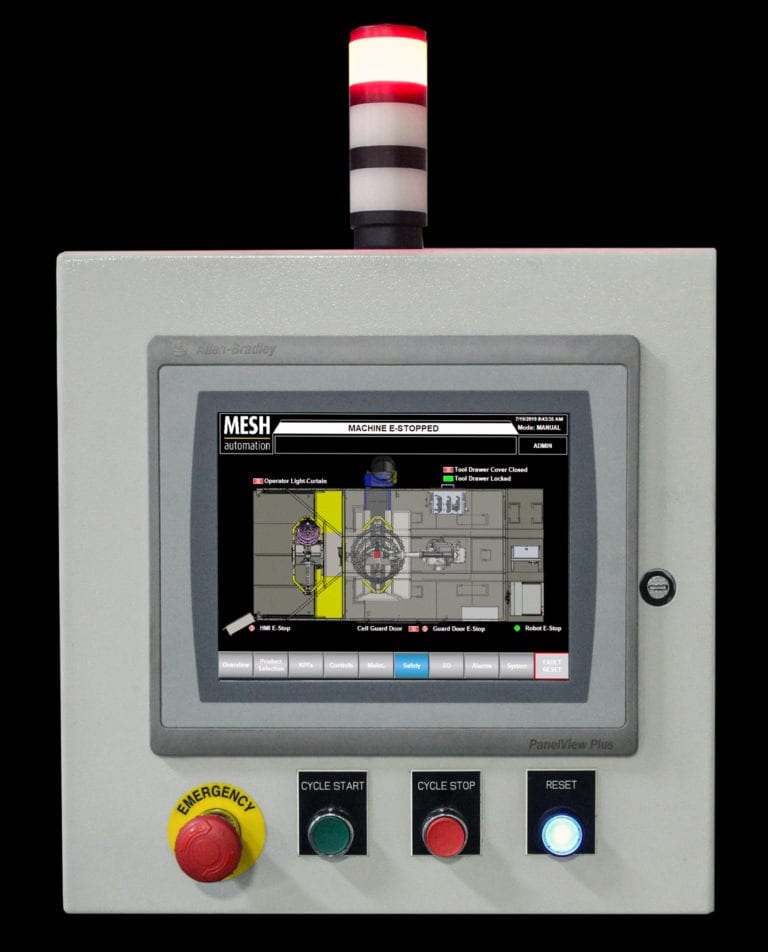 Process Line Control Operation Panel by MESH Automation