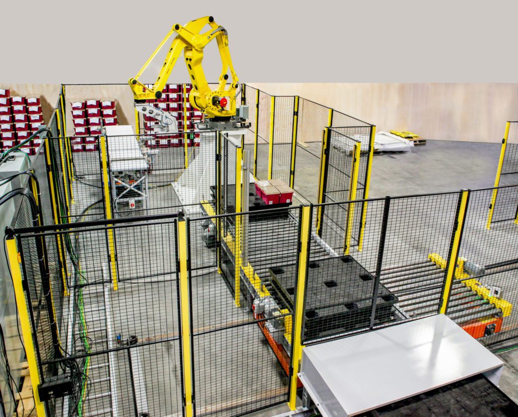 Robotic Tote Palletizing Cell by MESH Automation