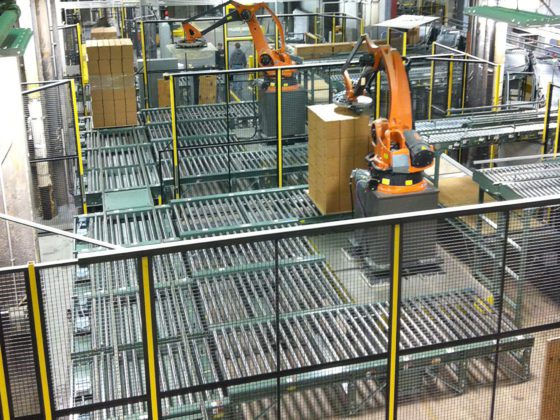 robotic mixed palletizing system by MESH automation