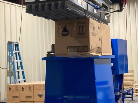 Two In Four Out Robotic Case Palletizing​ Solution by MESH