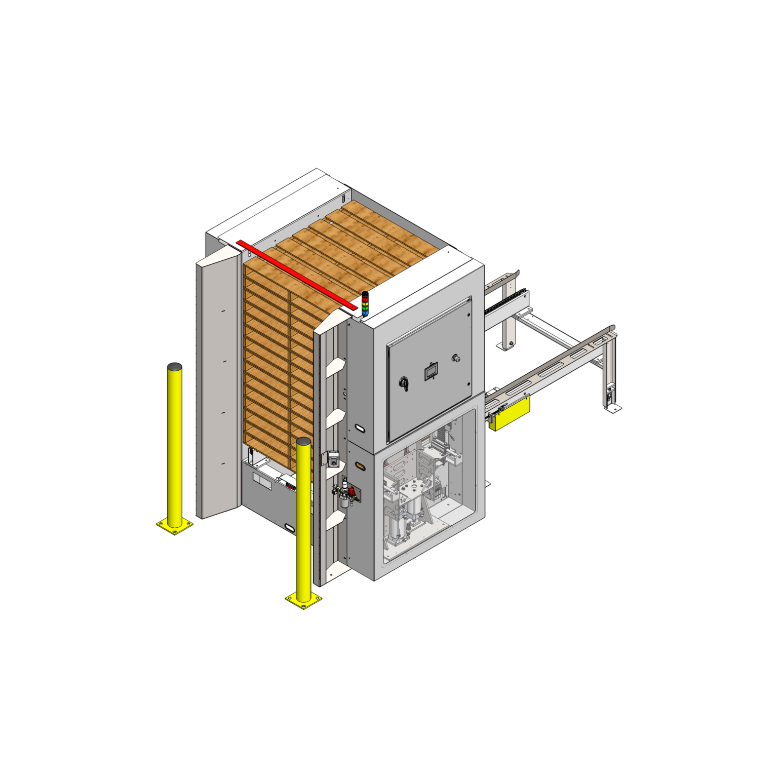 MACPAL Automated Pallet Stacker/Destacker, Turnkey - Mesh Automation